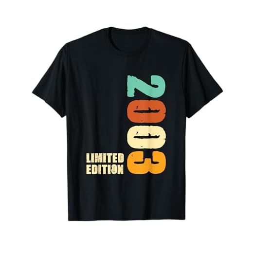 2003 Limited Edition 2003 Nacido Regalo de Cumpleaños Camiseta