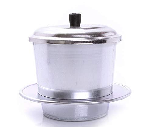 Vietnamese Coffee Makers Large Size Coffee Pot | French Press Style Coffee Filters | Pour Over Coffee Dripper | Portable Coffee Maker 12 Cup | Giant Size Serve 10-12 | High Quality Aluminum