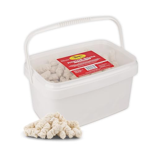 Scheidler horse-direkt KOKOS-Sticks, 23 kg Karton Kokos-Leckerchen, Zahnpflege Snack für Hunde & Pferde-Pellets aus 100% Kokosmark, getreidefrei, glutenfrei, rein natürlich ohne Zusatzstoffe