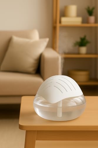 Image of Aroma Diffuser & Air Humidifier - 500ml Water Tank - Cool Mist Humidifier for Home, Spa, Meditation, Office - White Color