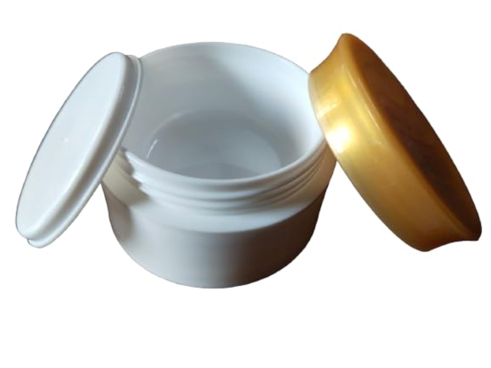 Double Wall Empty Cream Container 25gm, Thick Plastic Jar