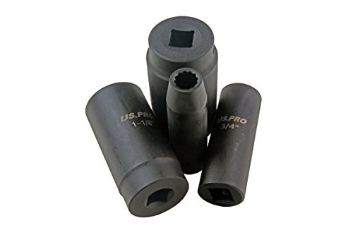 US PRO 13PC 1/2 DR 12PT DEEP Impact SOCKETS SAE B1485 - Image 2