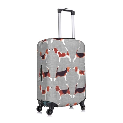 Beagle Patterns Print Luggage Suitcase Covers Elastic Washable Luggage Protector Luggage Covers For Suitcase3