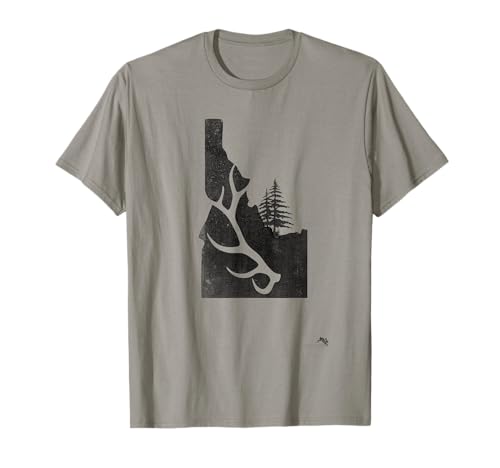 Idaho Elk Hunter T-shirt with Antler Shed T-Shirt
