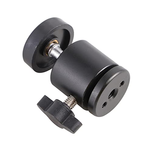 MOLUCKFU Mini Tripod Head 1/4'' Thread 360° Rotation for Camera Gimbal Ball Head Compact Design