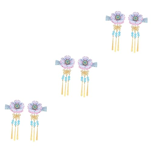 Horquilla de flores japonesa anticaída: sujeción duradera para peinado de kimono