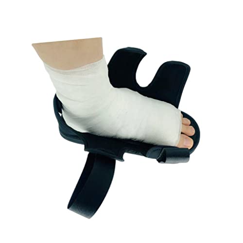Hearttouch Medical Open Toe Plaster Cast Shoe Post up Recovery Shoe Adjustable Straps Post Op Shoe Broken Toe Open Walking Shoe for Foot Injuries Stable Ankle Joints Postoperative Recovery (Black,Medium)