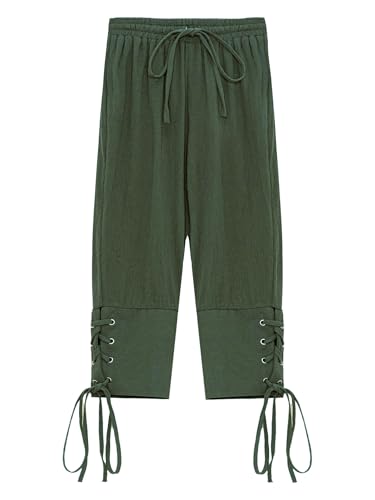 Kids Boys Ankle Banded Pants Drawstring Elastic Medieval Viking Pirate Trousers Vintage Renaissance Gothic Pants3