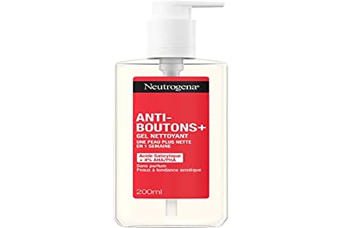 Neutrogena Antibotones Gel Limpiador, Ácido Salicílico, Sin Fragancia, 1 unidad x 200 ml