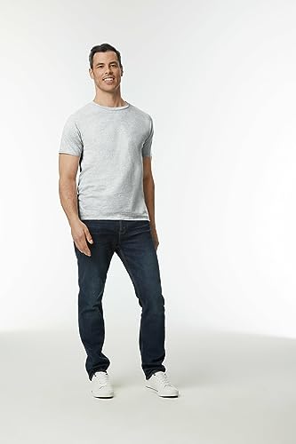 Image of Gildan Softstyle Men's Solid Modern Classic Fit T-Shirt Ash Grey Small