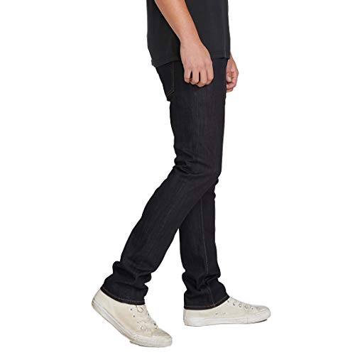 Volcom mens Vorta Slim Fit Stretch Denim Jeans, Rinse, 33W x 32L US3