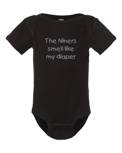 Image of Raiders Funny Baby The Niners Smell Like My Diaper Bodysuit