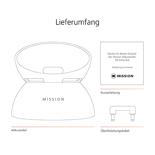 „Made for Amazon“: Akkusockel für Echo Dot (5. Generation) Weiß