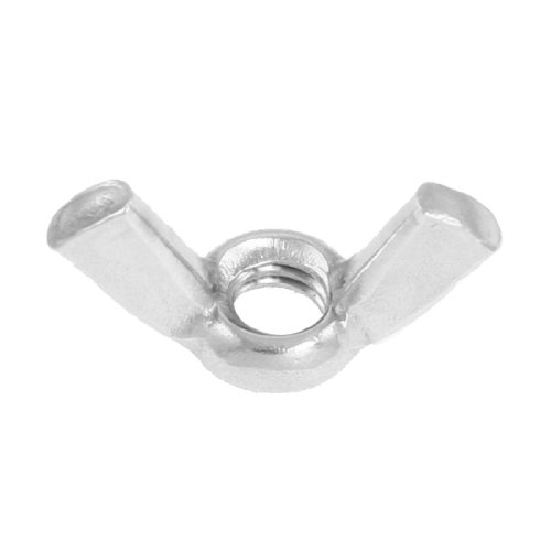 Aexit 6mm Coarse Nuts Thread Butterfly Nut Stainless Panel Nuts Steel Wingnut