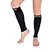 Compression Socks - Calf Compression Sleeve Running - Helps Varicose Veins Shin Splints - Recovery For Men & Women ( Medium-large ) Calf Size 15"-18" Black