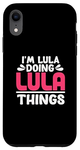 Image of Personalized First Name I'm Lula Doing Lula Things Case for iPhone XR