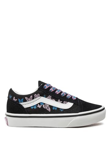 Image of Vans Men's Kid Old Skool (Little Kid), Butterfly Kisses Black /Multi, 2.5 Medium