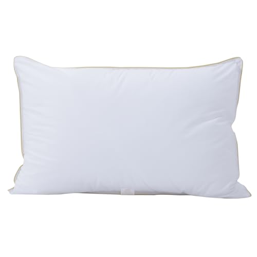Image of maspar Clemmy Soft Silk Feel Fibre Pillow, White, 50X75 CM