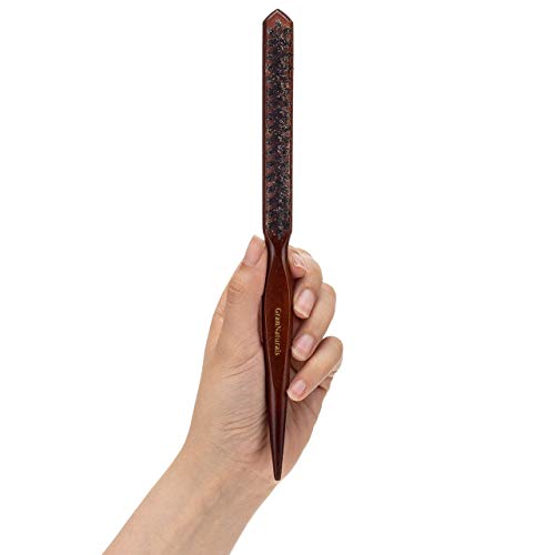 Grannaturals Teasing Boar Bristle Hair Brush For Women - Slick Back Comb With Rat Tail Pick thumb #6