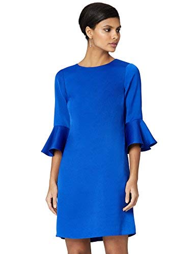 Marca Amazon - TRUTH & FABLE Vestido Mujer con Mangas y Volante