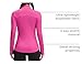 QUEENIEKE Womens Running Jacket Athletic Workout Jackets Track Full Zip Up Gym for Women Yoga Top Nurse Align Slim Fit Sport bbl Scrub Jacket Long Sleeve Sweater Hot Pink Medium