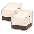 F&J Outdoors Waterproof UV Resistant Large Deep Seat Patio Lounge Chair Cover, 40" W x 40" D x 36" H, 2Pack