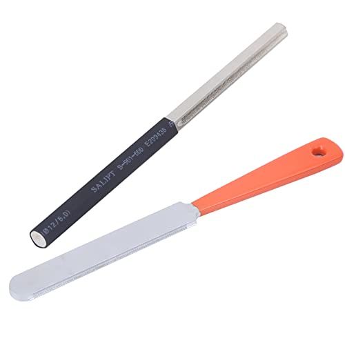 2Pcs Guitar Fret Dressing File Set, Hex Stainless Steel Polishing Rods for Guitars, Electric Guitars, Folk Guitars, and Ukuleles