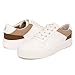Nautica Women Fashion Sneaker Lace-Up Tennis Casual Shoes for Ladies-Grelle-White Taupe-Size 6.5