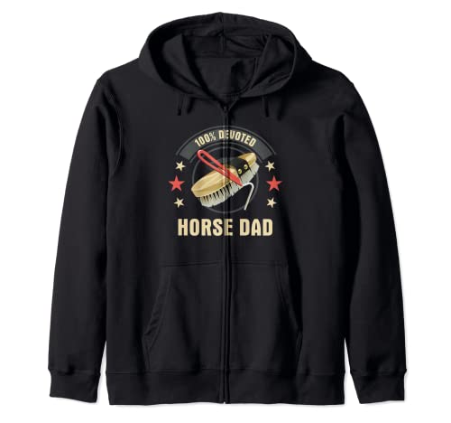 Papa de cheval 100% dévoué Sweat à Capuche Cover
