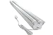 White LED 48 Watt 4 Ft 2-light Shop Light with 2x LED T8 24 Watt Tubes - 6500K