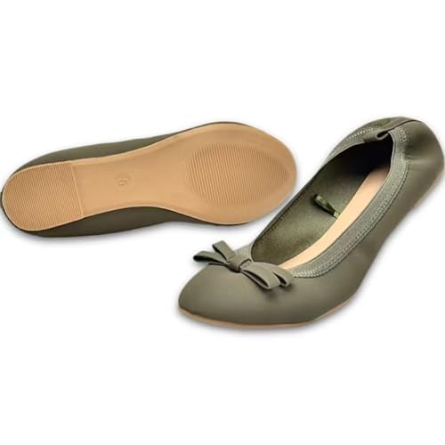 Classic Women's Egg Roll Slippers with Cute Bow Lightweight Ultra Thin Foldable House Shoes Soft Home Slippers Portable Flexible Comfort Footwear for Travel & Indoor Use