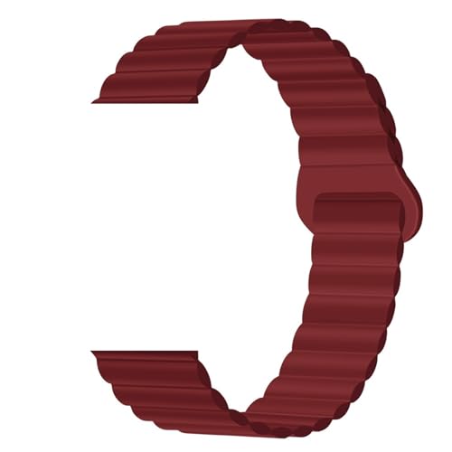 Bracelet magnétique Apple Watch 45mm en silicone avec boucle aimantée