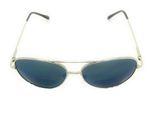 Bifocal Reading Sunglasses for Women or Men 100% UVA & UVB Aviator Mirrored Lens2