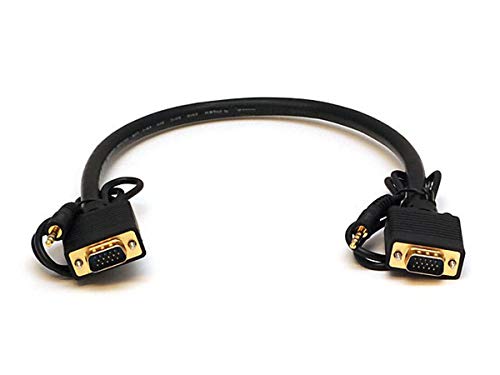 Monoprice 1.5ft VGA/SVGA Male-Male Monitor Cable w/Stereo Audio and Triple Shielding