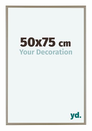 yd. Your Decoration - Marco para Puzzle 50x75 - Champan - Marco para Puzzle 500-1000 piezas - Aluminio Marco de foto - Kent