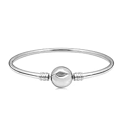 KunBead Jewelry Children's Silver Bangle Bracelet