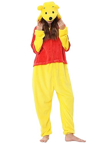 QSTYLE Adult Animal Onesie Halloween Costume One Piece Cosplay Suit for Women and Men