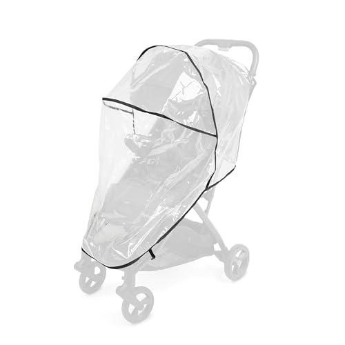 Image of Ingenuity Universal Convenience Stroller Rain Cover, Baby Weather Shield for Rain, Wind & Snow, Fits Most Strollers with Car Seat, Vented Airflow, High Visibility, Easy Install & Storage - Clear