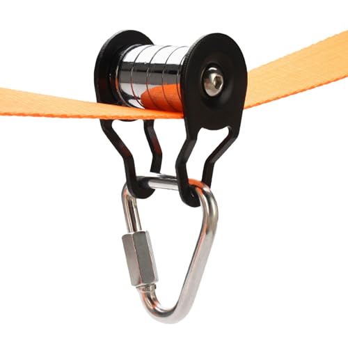 Slacklines - Polea deslizante Slacklines - Polea resistente con rodamiento de carga fuerte con 5 rodillos | Kit de entrenamiento multifuncional de gran capacidad para el hogar, parque, césped