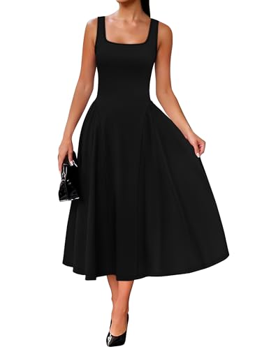 Spring Summer Dresses for Women Vestidos Elegantes De Mujer Formal Black Graduation Cocktail A Line Maxi Sundresses Midi Wedding Guest Birthday M
