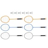 Progettati in modo sicuro: realizzati in materiale leggero, questi giocattoli da racchetta da badminton sono facili da maneggiare per i durante il gioco fantasioso, supportando il mini badminton per attività fai da te o per la casa delle bambole, mini ornamento da badminton, ornamento da da badminton vintage