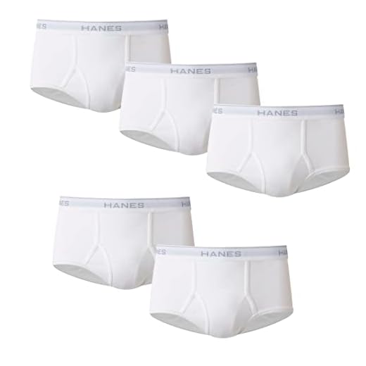Pacote com 5 cuecas masculinas Hanes de cintura alta
