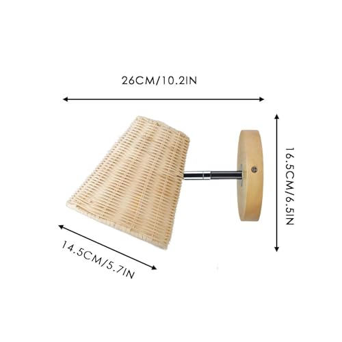 Apliques de pared de ratán para iluminar tu salón con calidez 2