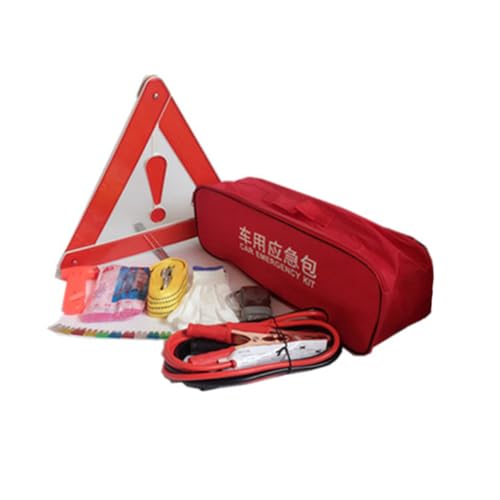 Gadpiparty 9 Pezzi kit d'emergenza kit di forniture per uso auto assistenza stradale kit assistenza auto