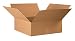 Aviditi 22228 Single-Wall Corrugated Box, 22" Length x 22" Width x 8" Height, Kraft (Bundle of 15)