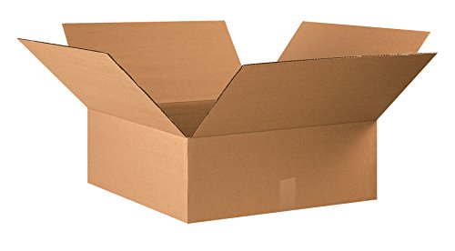 Image of AVIDITI 22x22x8 Flat Corrugated Boxes, Flat, 22L x 22W x 8H, Pack of 15 | Shipping, Packaging, Moving, Storage Box for Home or Business, Strong Wholesale Bulk Boxes