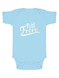 Green Turtle T-Shirts Cadeau pour Petit frère, Naissance Body Bébé Manche Courte 0-3 Mois Bleu Ciel