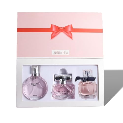 Gbbazu 3Pcs Perfume Set, Eau De Parfum for Women, Fragrance Spray Set Perfume Parfum Gift, Femme Perfume Spray Ladies Long Lasting Perfume, Long-Lasting Perfume Day or Night Scent Casual Perfume 30ML