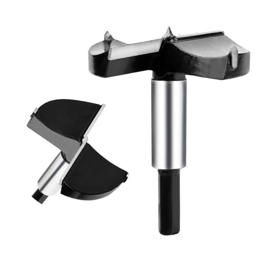 hsawbit 70mm Forstner Drill Bit Hinge Cutter Carbide Tipped Forstner Bit for Kitchen Cupboard Hinges Hard Wood Hole Saw Woodworking Drilling Hinge Drill Bit