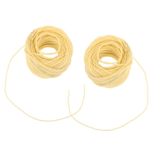2 rollos de mecha para vela de cuerda de lino para manualidades